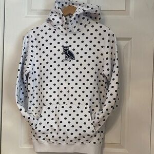 OVO White Hoodie with Black Dots#3